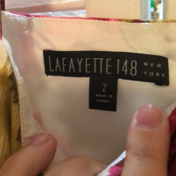 Lafayette 148 New York Loire Floral-Print Dress - Picture 7 of 8